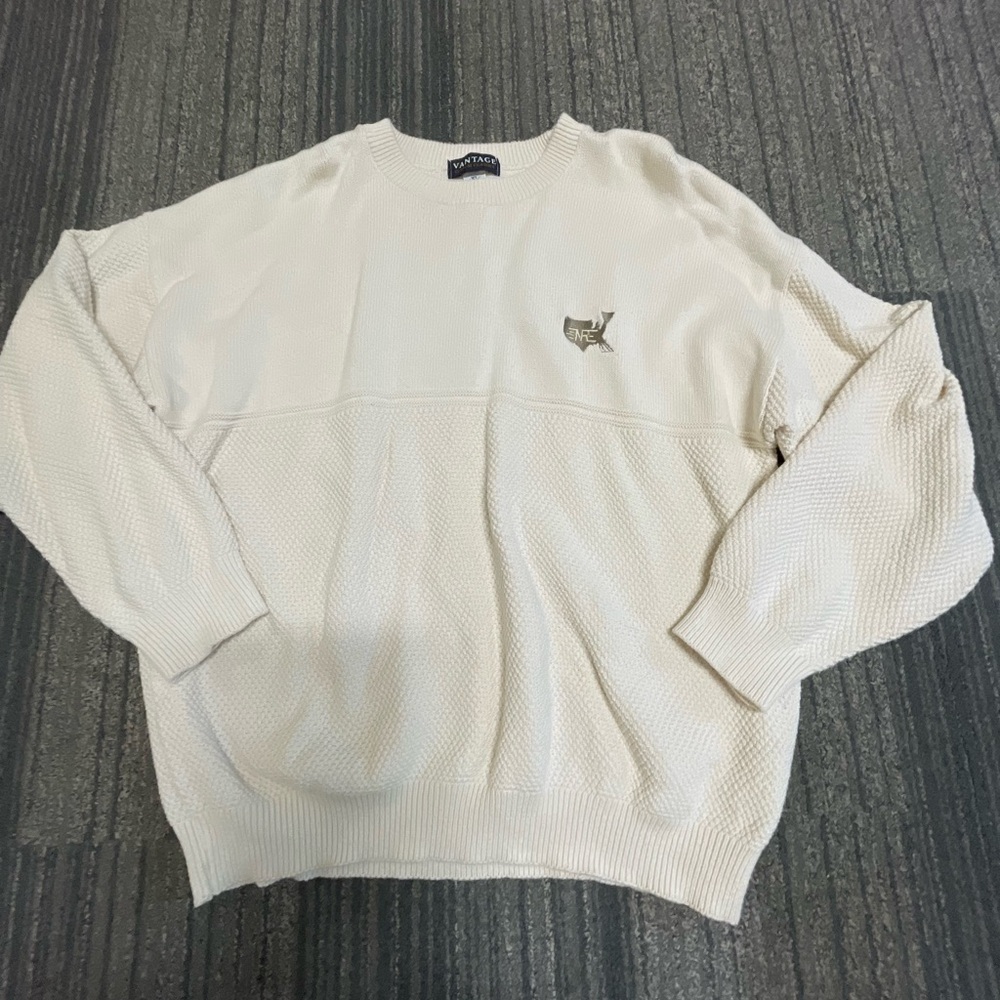 Lacoste Men's Off-White Crewneck Sweater